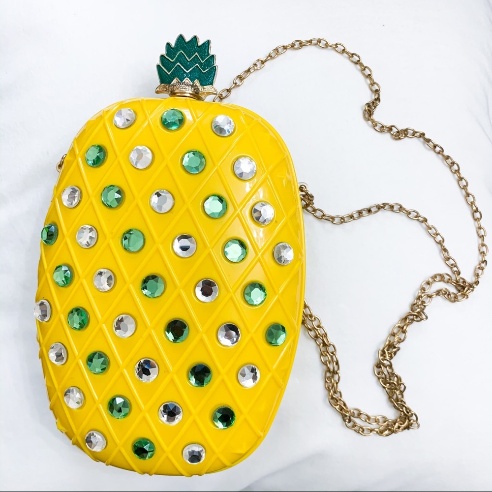 Pineapple Rhinestone Crossbody Bag